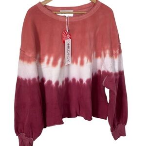WILDFOX Ruby Dove Tie Dye Sweatshirt- Women’s Size Large - NEW WITH TAGS